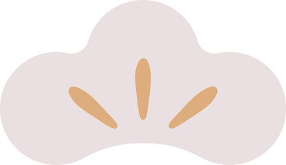 A simple pine illustration with a Japanese motif, perfect for New Year's cards. The material is white with gold accents. / シンプルな松のイラスト 和柄モチーフ 年賀状素材 白 金