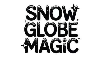 Snow Globe Magic: Experience the enchanting allure of a winter wonderland. this artwork presents a sense of seasonal beauty and the whimsical charm