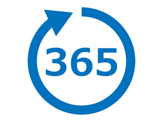 365日アイコン（年中無休のマーク）