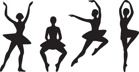 Ballet Dancers Silhouette Illustration © Mainul Islam