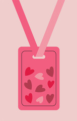 Design wall art hang tag love sweet