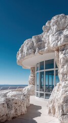 White Rock Building Exterior With Panoramic View