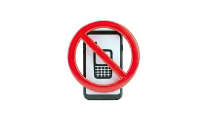 No Phone Sign: Smartphone Forbidden in Context