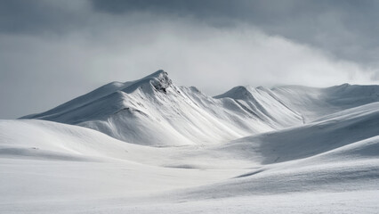 snow covered mountains