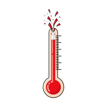 Thermometer Bursting with High Temperature