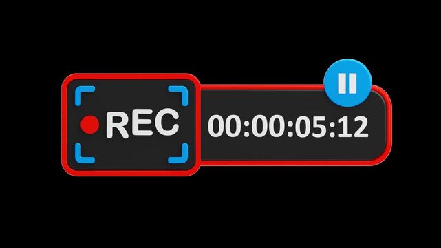 3D Recording Overlay | Alpha Channel