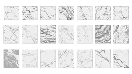 Set of 20 marble texture samples