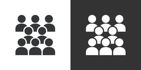 User Community icon. Solid glyph series icon