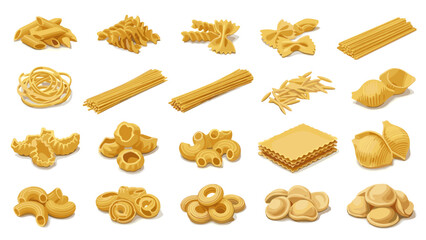 Assorted pasta shapes