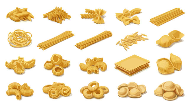 Assorted pasta shapes