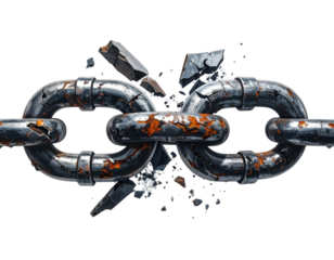 Firefly_Blue human eye ball isolated on transparent background - Firefly_Broken chain part isolated on white background (2)