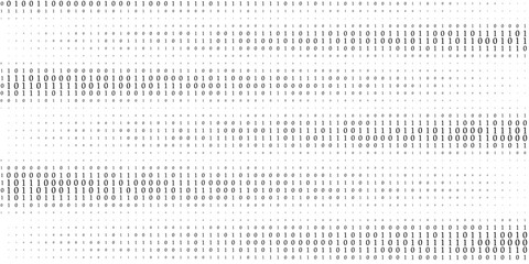 Abstract digital background with ones and zeros. Vector graphic pattern with binary code