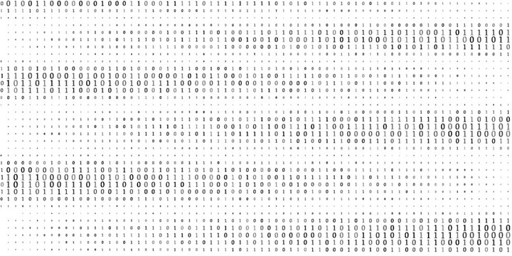 Abstract digital background with ones and zeros. Vector graphic pattern with binary code