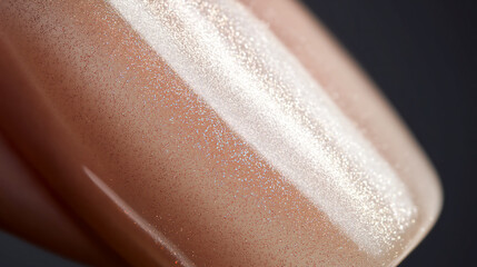 Fototapeta premium Cloud Dancer Shimmering Nail Polish Glittery Beauty Trends Colour of the Year 2026