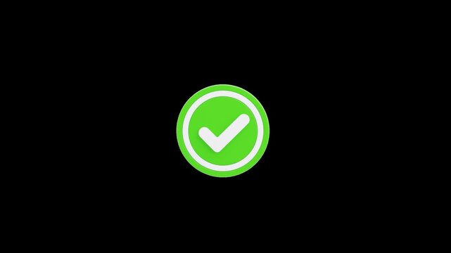 3D Check Mark | Alpha Channel