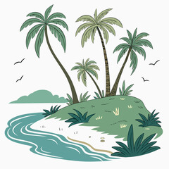 Tropical island paradise