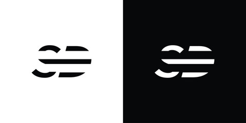 Strong and modern SD letter logo design