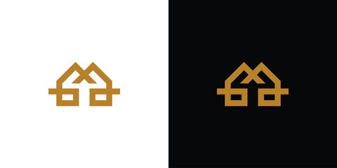 The M logo design for a unique and modern home logo