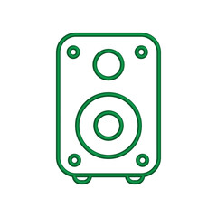 Multimedia speaker icon design template