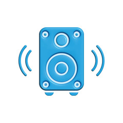 Multimedia speaker icon design template