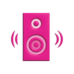 Multimedia speaker icon design template