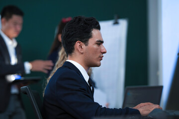 Eyes on the market pulse. Traders analyze intricate financial charts real time data multiple screens high stakes decisions fast paced finance world intense focus profits loom.