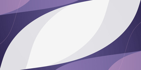 Abstract overlap purple curve shapes color pattern on white background. Simple frame background element concept design. Eps10 vector