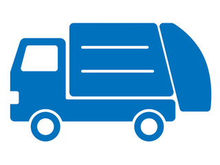 ゴミ収集車アイコン（清掃車のシルエット）