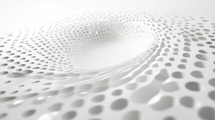 Abstract white tunnel vortex, futuristic design, 3d background, for website or presentation