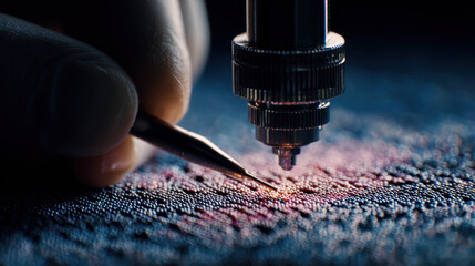 Unveiling the intricate world of micro-manufacturing with unparalleled precision, highlighting the meticulous detail in advanced technological processes