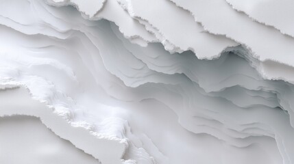 Abstract White Layered Paper Texture Background
