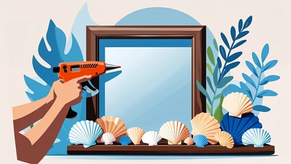 Seashell Mirror Decor: A DIY Craft Guide