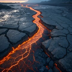 lava field in lanzarote
