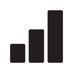 Bar Chart Icon Representing Growth and Progress