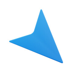 Fototapeta premium 3D Down Right Arrow Navigation Interface