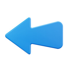 3D Back Arrow Navigation Interface Icon