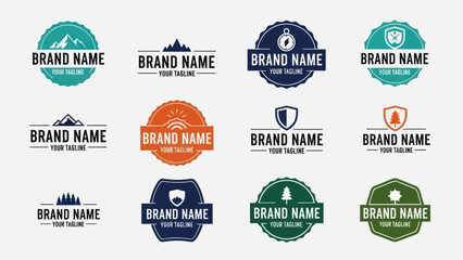 Collection of Brand Identity Logos and Emblems.