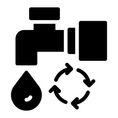 Water Resource Management Icon	