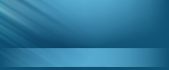 Blue navy studio room. Limbo dark background. Abstract 3d backdrop for product presentation. Minimal wall scene. empty studio room.