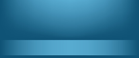 Blue navy studio room. Limbo dark background. Abstract 3d backdrop for product presentation. Minimal wall scene. empty studio room.