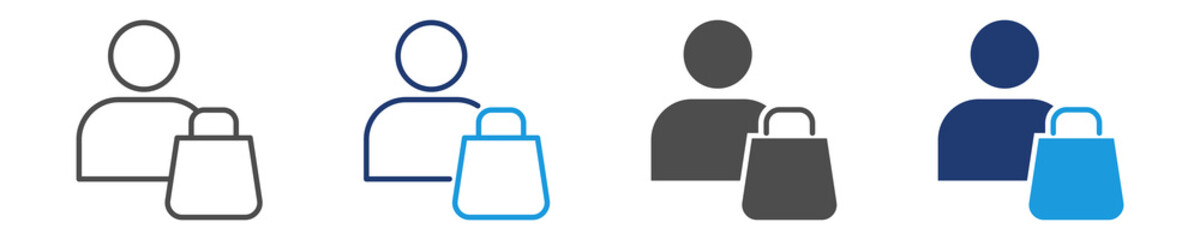 buyer icon set multiple style