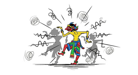 Wayang Golek Performance - A Vibrant Indonesian Puppet Show.