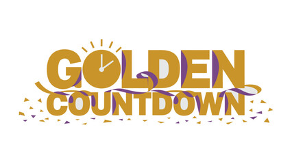 Golden Countdown: A captivating countdown graphic, designed in elegant golden hues, invites anticipation for a special occasion. Its design evokes excitement and marks the passage of time.