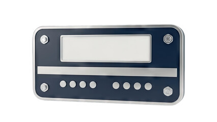 Obraz premium Retro Radio Panel Isolated on White Background