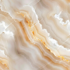 Luxury White and Gold Agate Crystal Seamless Texture Background
