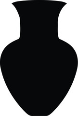 Elegant Black Vase Silhouette for Modern Decor