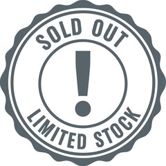 Sold Out Badge - Limited Stock Announcement