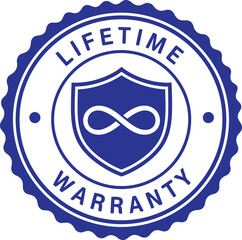 Lifetime Warranty Seal Icon for Product Assurance