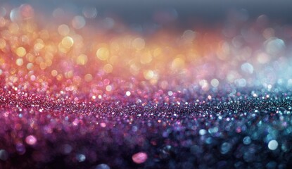 Colorful glitter bokeh background