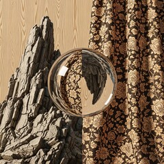 Illustration with different textures e g smooth rough patterned